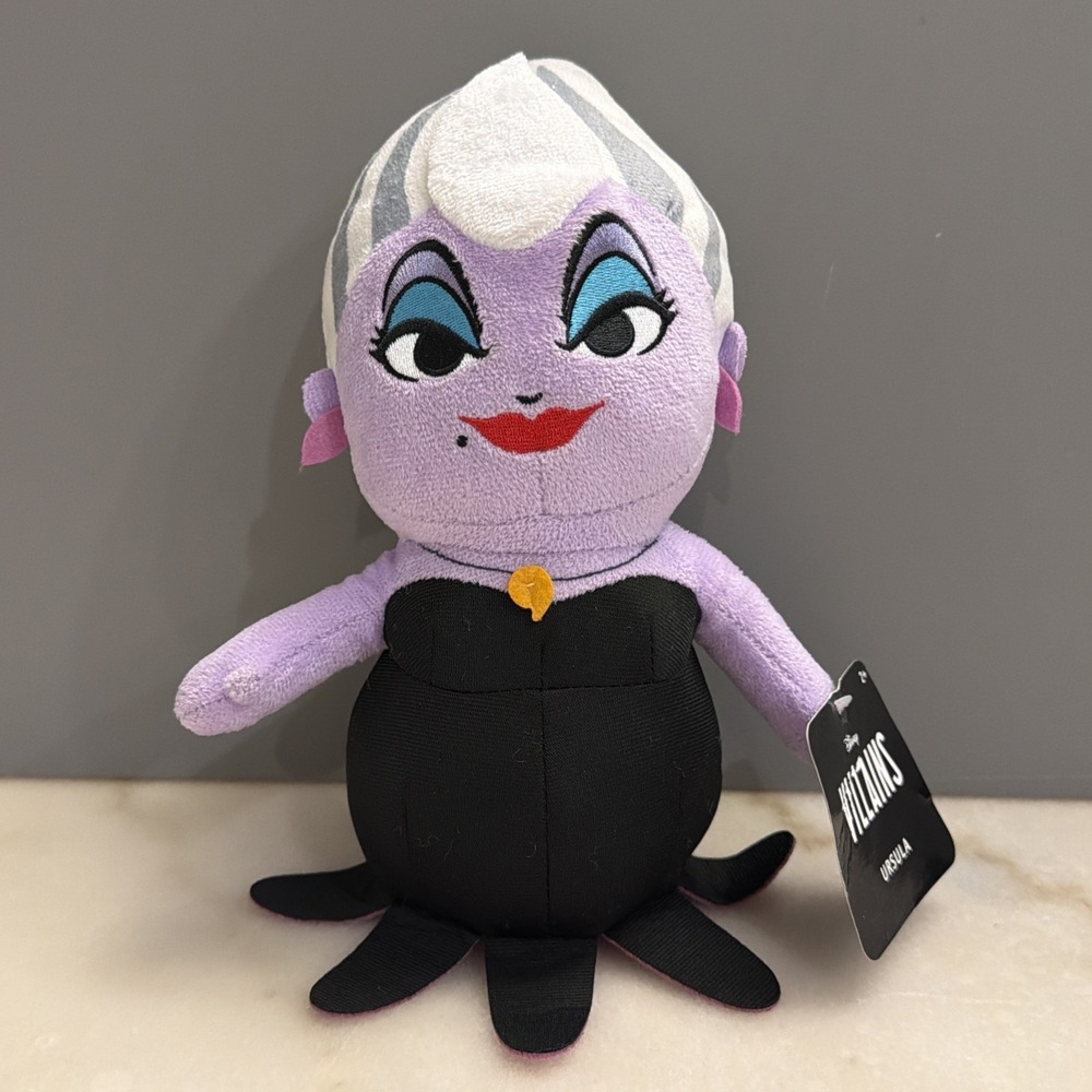Disney Villains "Ursula" 10 inch Plush Stuffed Doll The Little Mermaid Ariel